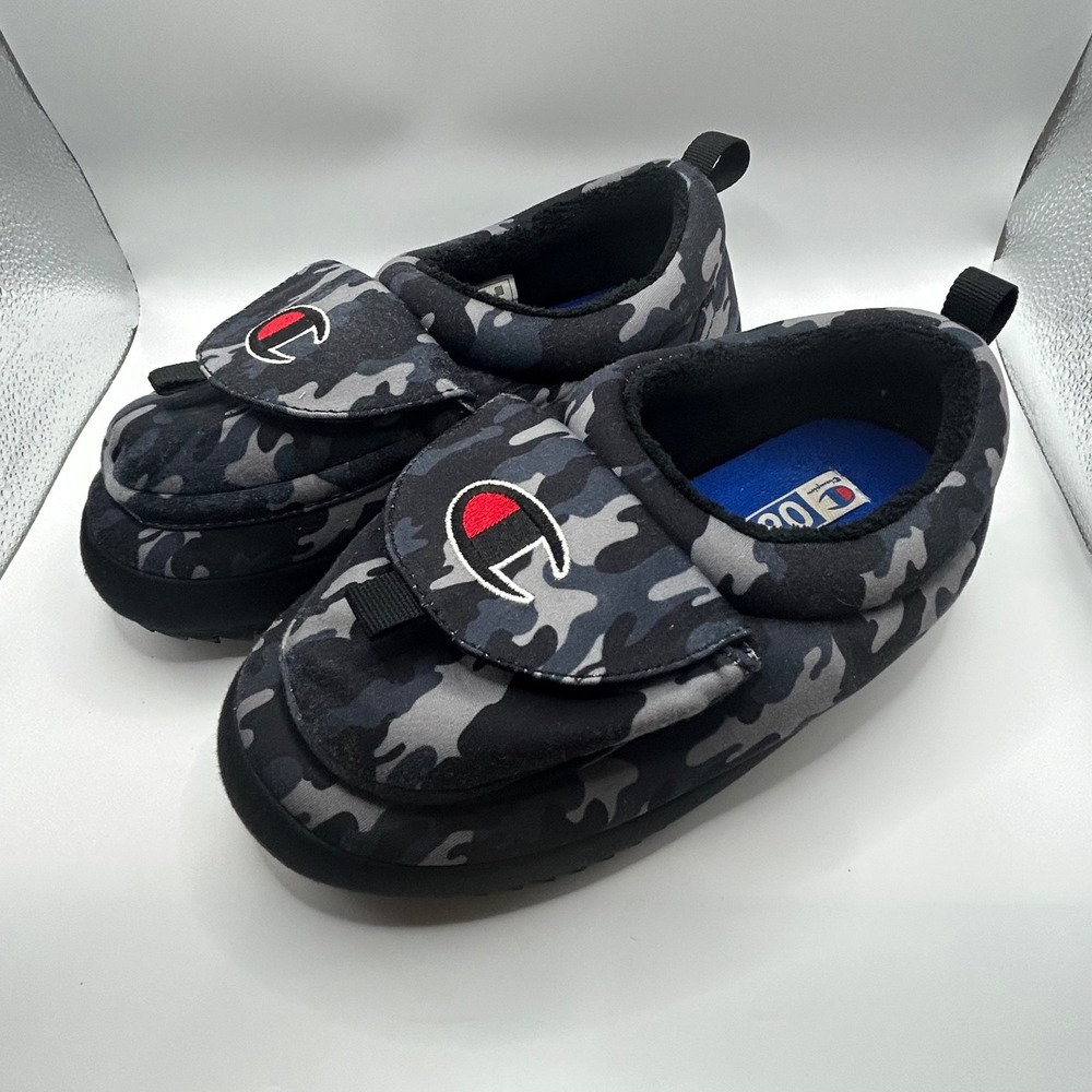Champion Kids Camo Indoor/Outdoor Slippers with pockets size 6Y - Picture 12 of 12